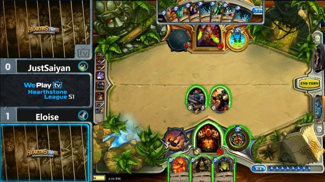 Weplay Hearthstone League Day #2 JustSaiyan vs Eloise [ENG] смотреть онлайн