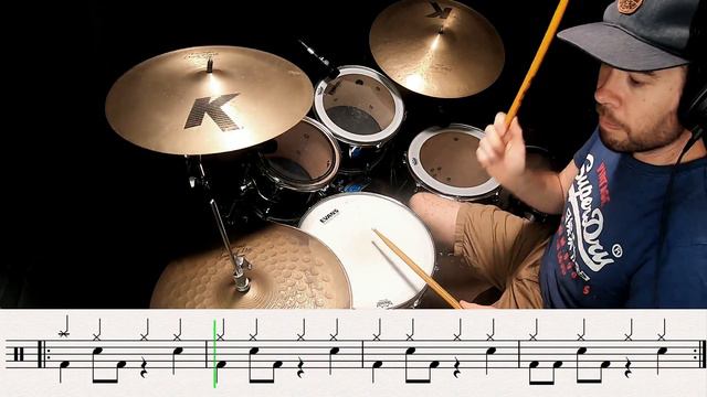 Bones|Imagine Dragons|Drum Cover with Drum Sheet Music Notation смотреть онлайн