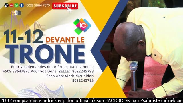 EN DIRECT | 11-12 DEVANT LE TRONE | 26 FÉVRIER 2024 | Psalmiste Indrick Cupidon смотреть онлайн
