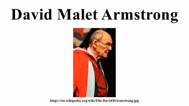 David Malet Armstrong смотреть онлайн