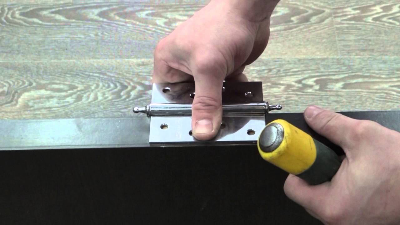 врезка петли при помощи стамески и молотка / Hinges Inset With A Chisel And Hammer