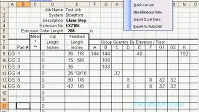 Import Data to AutoCAD using MetalOpt смотреть онлайн