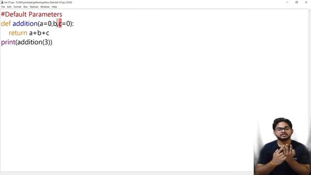 Default Parameters / Arguments In Python - In Hindi - Tutorial#57 смотреть онлайн
