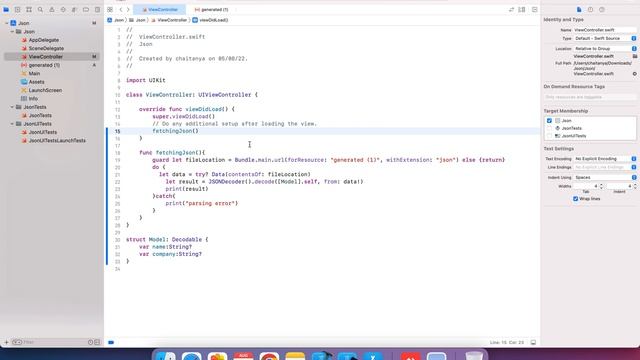 How To Create Custom JSON Model With Data And Display In tableviewCell In Swift IOS смотреть онлайн