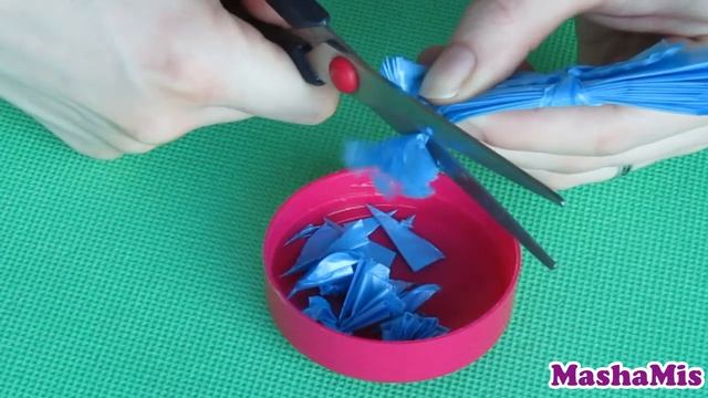 ЦВЕТЫ ИЗ ПАКЕТОВ своими руками