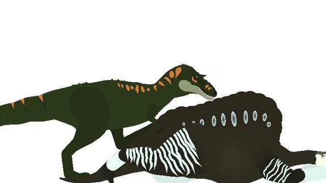 Albertossauro vs carnotauro (stick nodes pro animation) смотреть онлайн