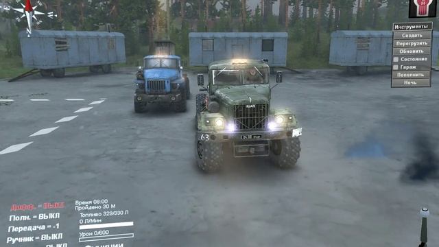 SpinTires Дефолт КраЗ-255 смотреть онлайн
