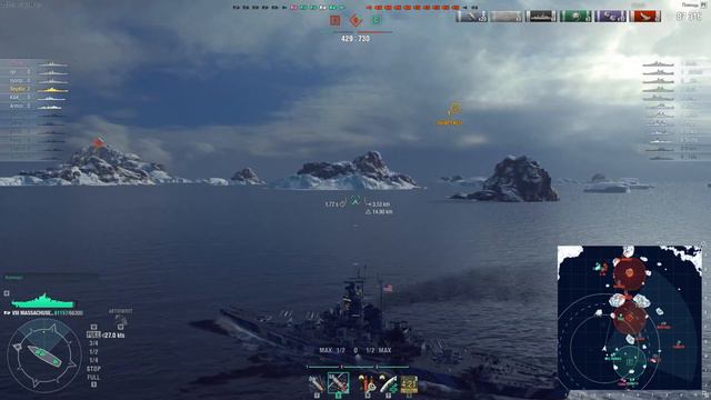 На прямой к "Индианаполису" - World of Warships смотреть онлайн
