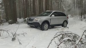 Opel Antara выезд на легком бездорожье