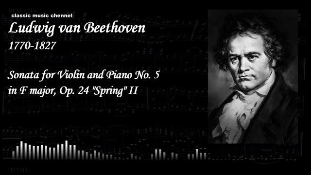 Beethoven - Sonata for Violin and Piano No. 5 in F major, Op. 24 "Spring" II смотреть онлайн