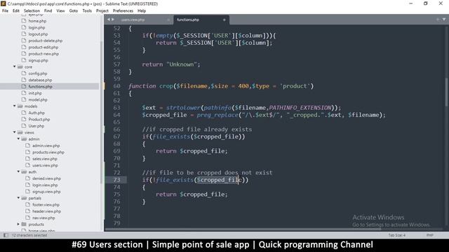 #69 Users section | Simple point of sale app in php & javascript | Quick programming tutorial смотреть онлайн