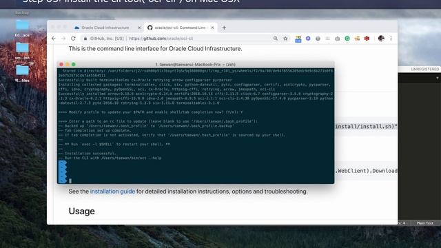 Installing the oci cli tool on Mac OSX смотреть онлайн