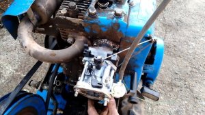 Двигатель ДМ-1 мотоблока с китайским карбюратором 188F с центробежным регулятором.