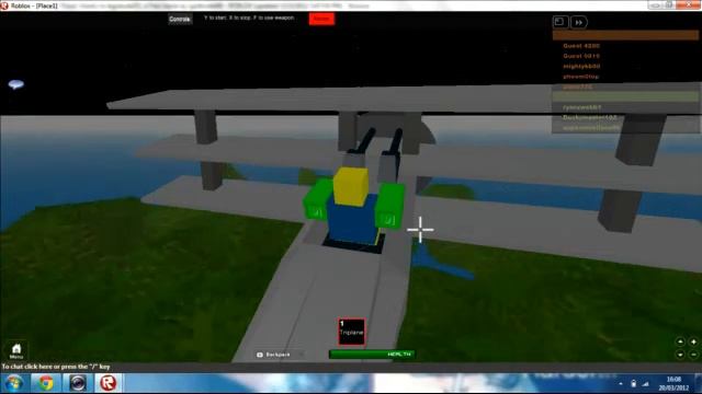 Roblox - Biplane Dogfight *Fixed, thanks to legodudeZU смотреть онлайн