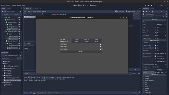 One Button Pressed at a Time: ButtonGroups in Godot смотреть онлайн