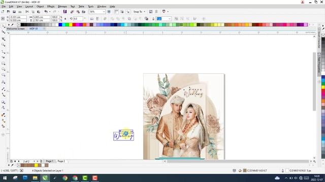 Tutorial #desain Walldecor Foto #wedding Kekinian di#photoshop #coreldraw - Free template psd cdr смотреть онлайн