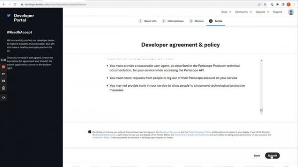How to set up Twitter developer account