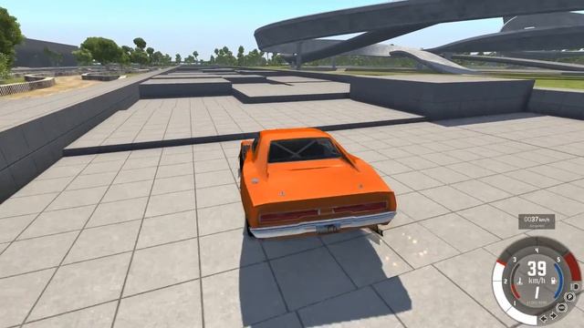 BeamNG Drive: Dodge Daytona and new Grid map!!! смотреть онлайн