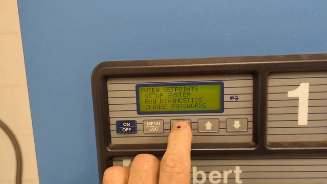 Liebert setting the temperature set point. смотреть онлайн