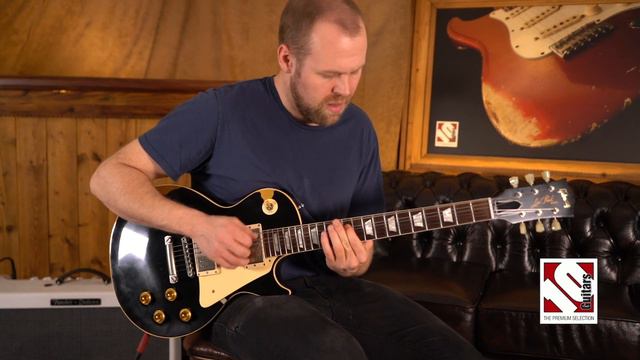 2017 Gibson Les Paul 58 Reissue Limited Black Over Gold | Guitar Demo смотреть онлайн