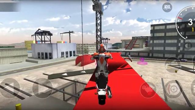 Honda CB 400 bike stunts Game play Android game смотреть онлайн