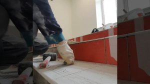 укладка плитки на лестницу (подступенники)