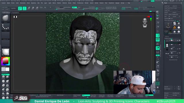 Lion-Arts: Sculpting Neo from the Matrix - Daniel Enrique De León - ZBrush 2021.6 смотреть онлайн