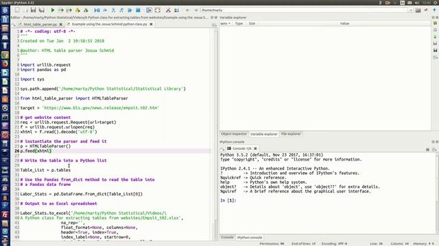A Python class for extracting tables from websites смотреть онлайн