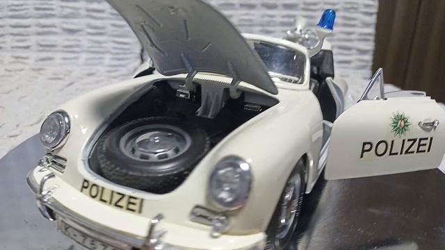Porsche 356 B Police 1961 , 1:18 , diecast , колекционерски модел смотреть онлайн