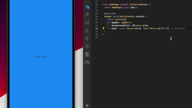 Flutter Widget Tutorial: Scaffold Widget for Beginners | Flutter Tutorial | Dart | Flutter App смотреть онлайн