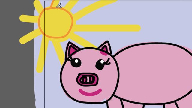 Рисуем свинку детям часть 59 смотреть онлайн