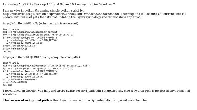 GIS: Using Unique Values Symbology in ArcPy? смотреть онлайн