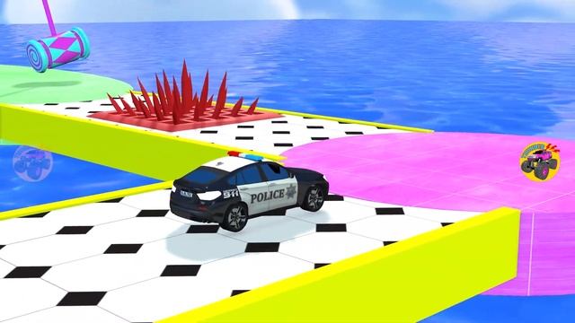 Guess The Number Challenge With JCB Car Fire Truck Bus Tractor Who Is Faster Game With JCB смотреть онлайн