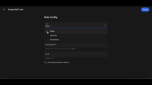 Создание NAT правила | TheWall Firewall