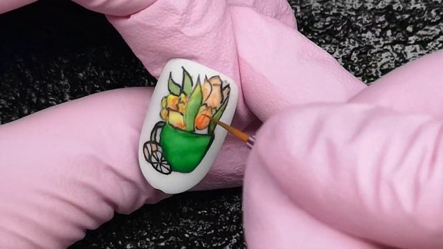 Дизайн ногтей к Пасхе/Весенний дизайн/Рисуем акварелью и лайнером смотреть онлайн