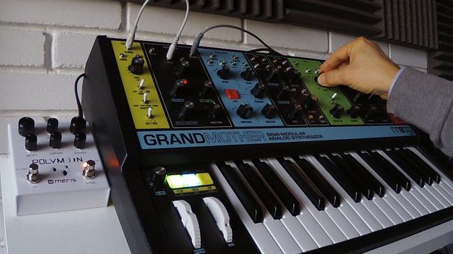Meris Polymoon demo with Moog Grandmother смотреть онлайн