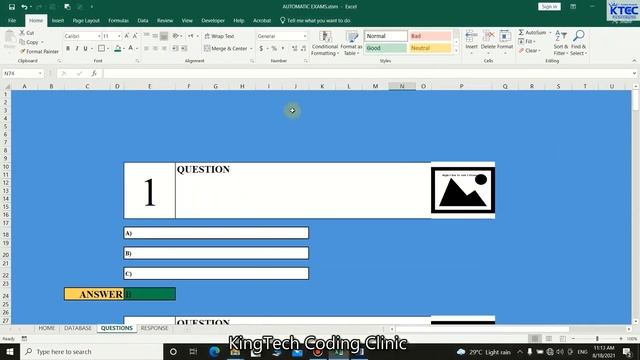 How to Create Examination or Quiz Application in MS Excel VBA | Part 1 смотреть онлайн