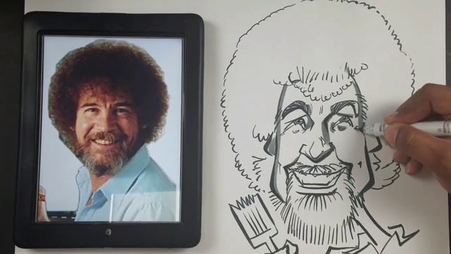 How To Draw a Caricature of Bob Ross смотреть онлайн