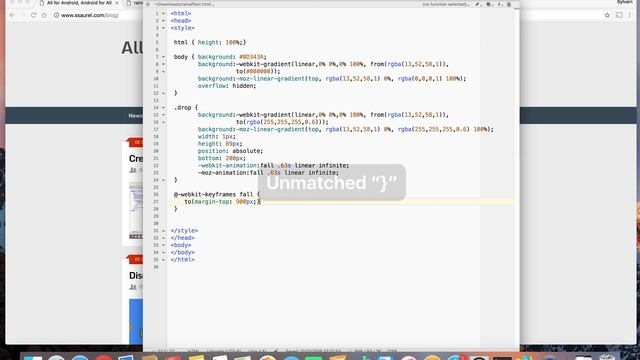 Create a Rain Effect in HTML 5 with Javascript and CSS смотреть онлайн