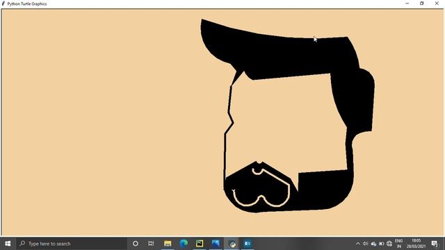 how to make face cartoon in turtle graphics | simple code| helpucode смотреть онлайн