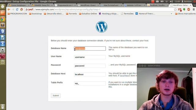 Webmin - Instalación de Servidor MySql y librería PHP + Ejemplo con Wordpress смотреть онлайн