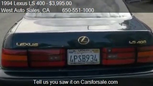 1994 Lexus LS 400 Base 4dr STD Sedan for sale in Belmont, CA смотреть онлайн
