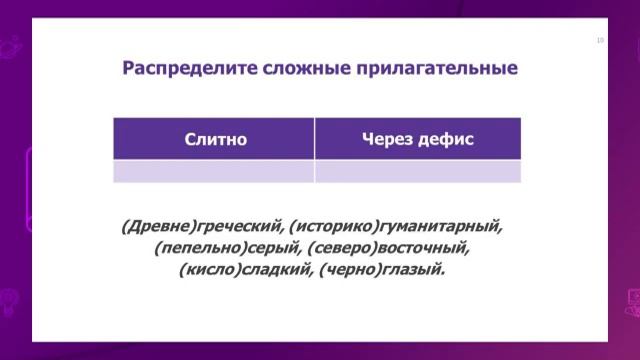 Русский язык. 6 класс. Язык и культура. Сложные имена прилагательные /12.10.2020/ смотреть онлайн