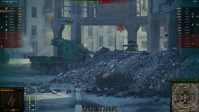 World of Tanks Type 5 Heavy - 2 Kills 7,3K Damage Ghost Town смотреть онлайн