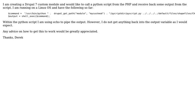 Drupal: Call python from module and receive output (2 Solutions!!) смотреть онлайн