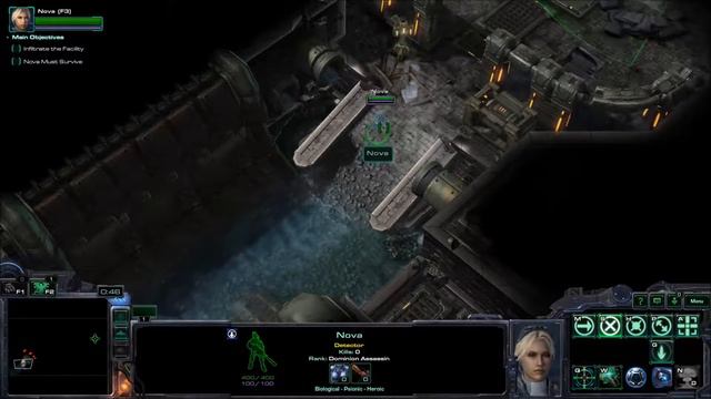 StarCraft II Nova Covert Ops Part 15 Playthrough Mission Pack 3 (In The Enemy's Shadow) смотреть онлайн