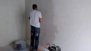 Финишная шпаклевка второй слой. Квадрат в минуту.