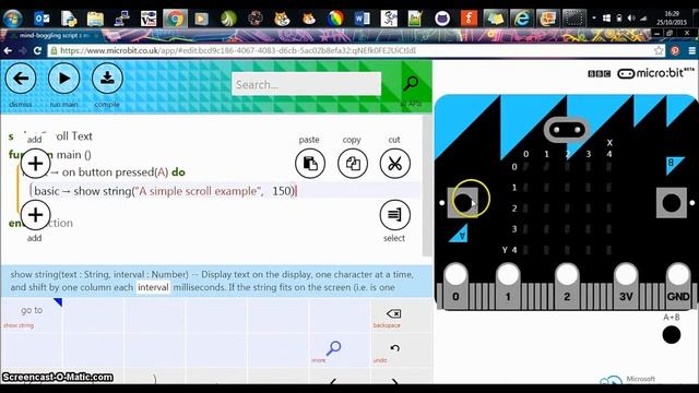 Scrolling text on the micro:bit смотреть онлайн