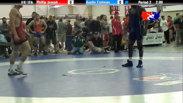 University Nat`ls FS 84 KG / 185 lbs: Phillip Joseph vs. Austin Trotman смотреть онлайн