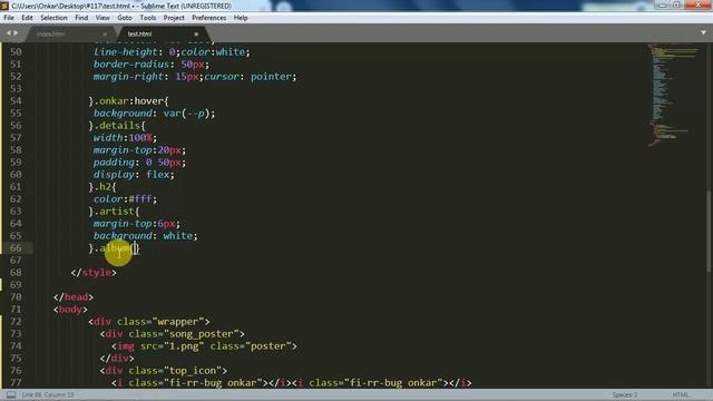 Music player ui design using html and css || custom music player UI | hindi смотреть онлайн